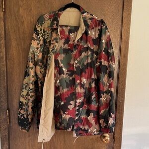 Adidas Pharrell Williams Camouflage windbreaker/pants with Red and Green camo